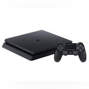 PlayStation 4 Slim Console. Black, Clear and Camouflage Controllers